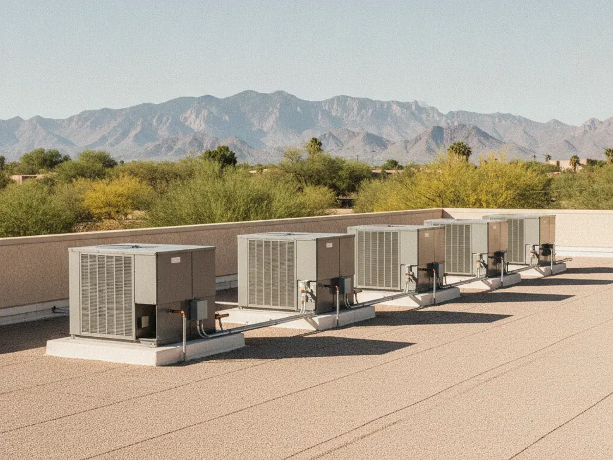 Commercial work by a licensed HVAC technician in the Tucson area